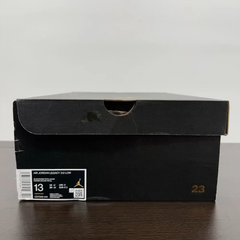 Jordan Men's Low-Top Sneakers in Black, Royal Blue, Gray